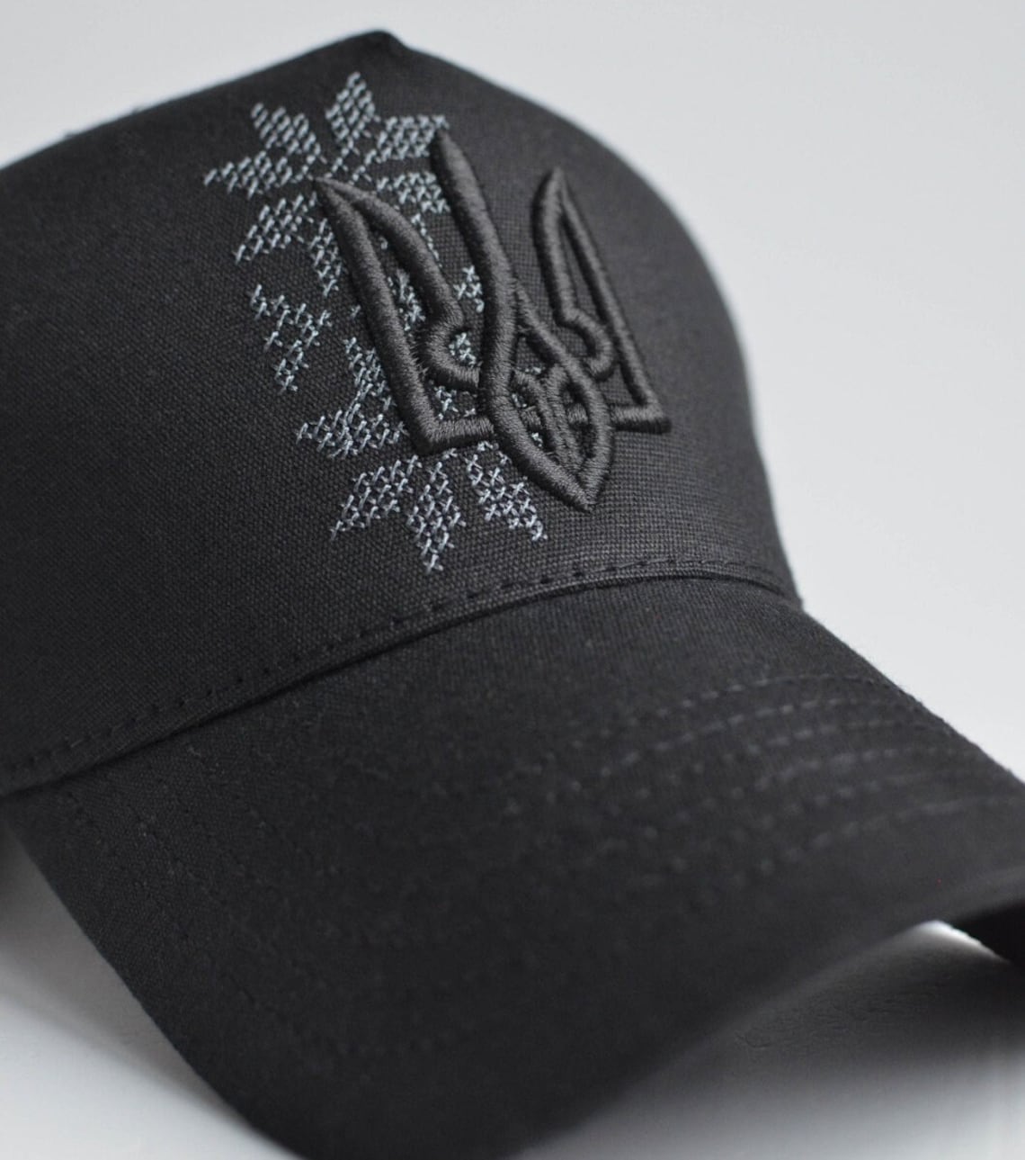 Ukrainian Trucker Hat with Embroidered Tryzub