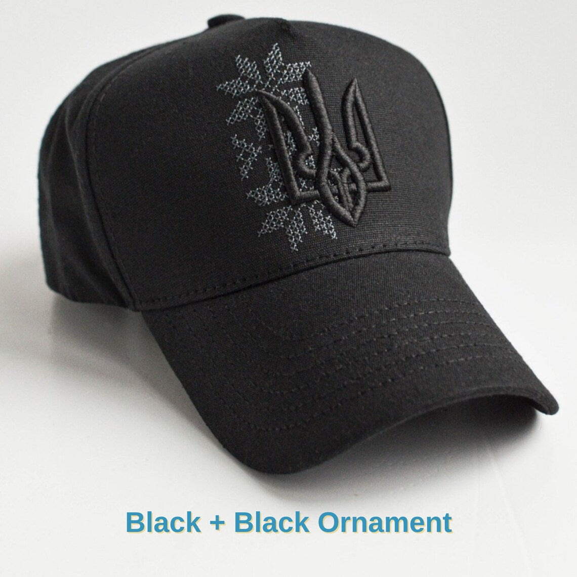 Ukrainian Trucker Hat with Embroidered Tryzub