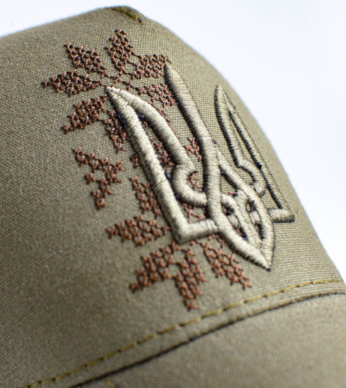 Ukrainian Trucker Hat with Embroidered Tryzub