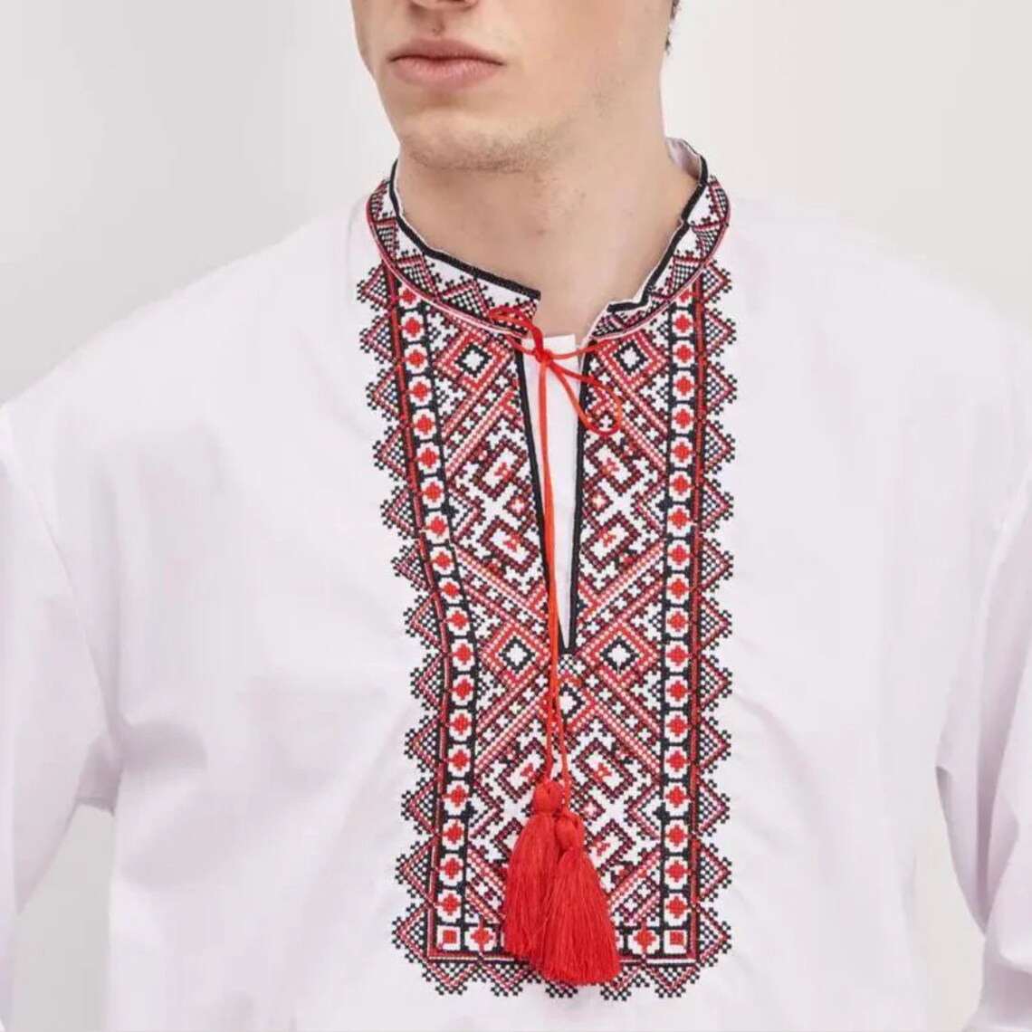 Vyshyvanka Men's (red ornament)