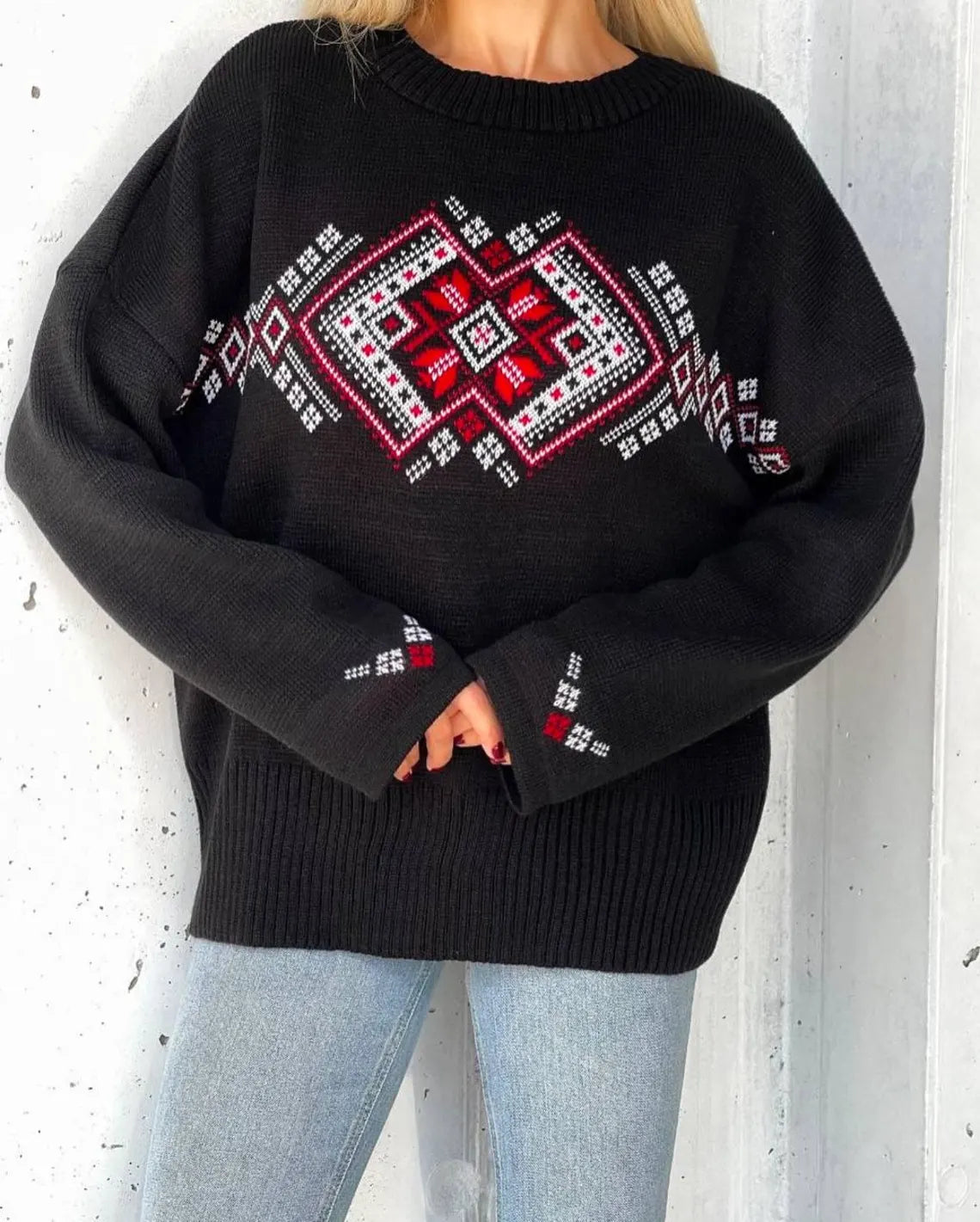 Ukrainian jumper “ETHNO” (oversize)