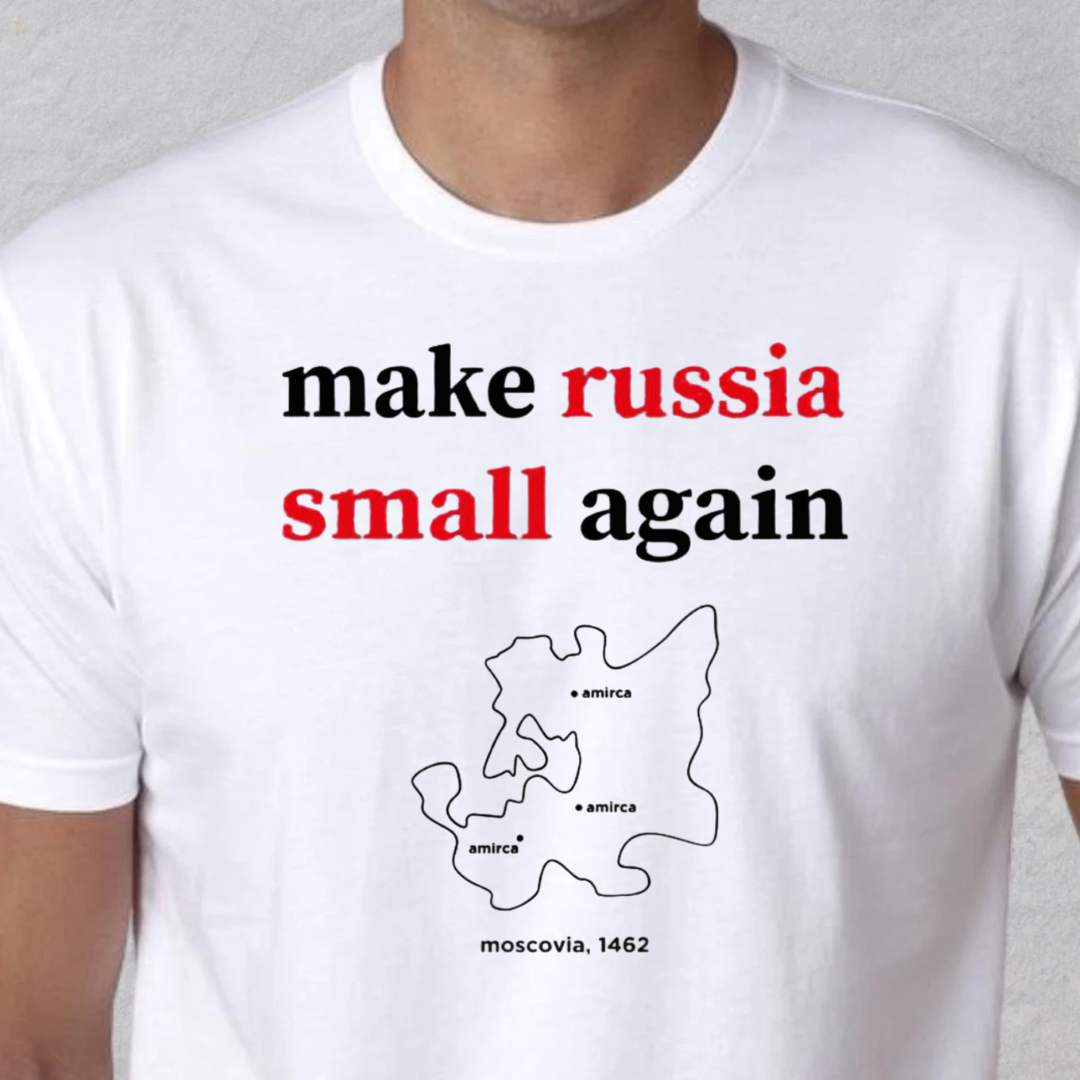 Zelensky T-shirt 'Make Russia Small Again'