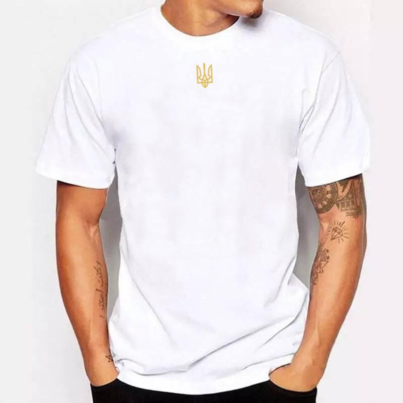 Ukraine Zelensky T-shirt With Embroidered Trident