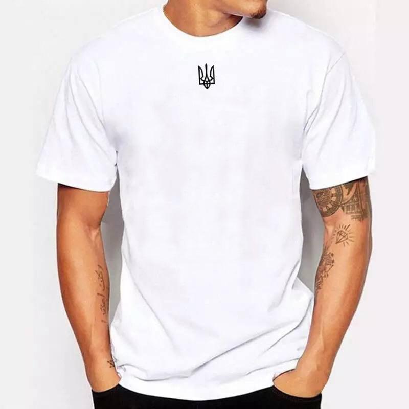 Zelensky T Shirt With Embroidered Trident | Ukraine